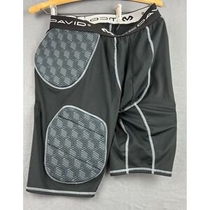 McDavid Padded Compression Shorts Men Large Black Good Football Hex Pad Athletic